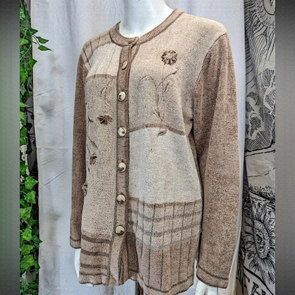 MOFFI INTERNATIONAL vintage button up cardigan sweater
